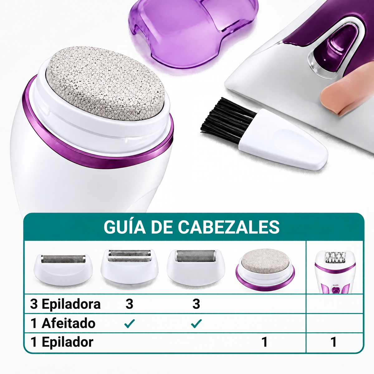Depiladora Multifuncional 4 en 1 - GlowSkin